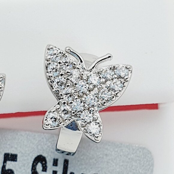 925 Sterling Silver Cubic Zirconia Earrings, U19254648 - Picture 2 of 11